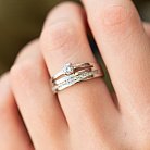 Cеребряное кольцо с фианитами 319 от ювелирного магазина Оникс - 1