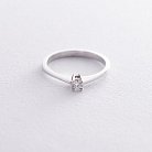 Помолвочное кольцо в белом золоте (бриллиант) кб0130arp от ювелирного магазина Оникс - 2