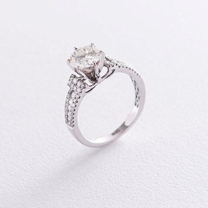 Золотое кольцо с бриллиантами к375