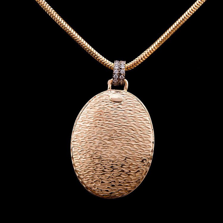 Золотая подвеска (фианиты, эмаль) п02138 от ювелирного магазина Оникс - 2