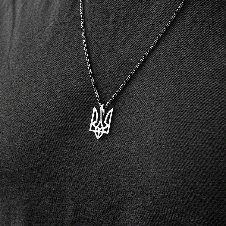 Серебряный кулон "Герб Украины - Тризуб" 133139 от ювелирного магазина Оникс - 3