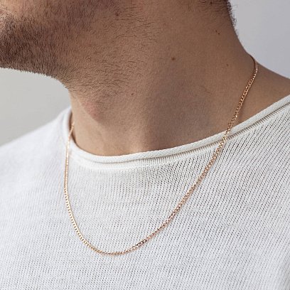 Золотий ланцюжок плетіння панцирне (2.5 мм) ц00191-2,5 №4