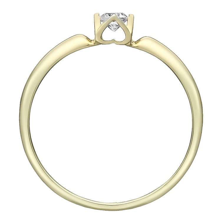 Золота заручальна каблучка з діамантом zberd907 від ювелірного магазину Онікс - 4