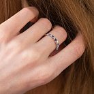 Золотий перстень з діамантами і сапфірами кб0215di от ювелирного магазина Оникс - 1