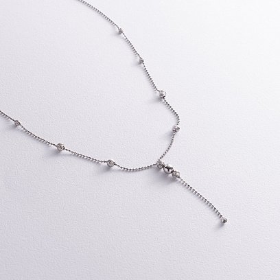 Срібне кольє "Кульки" 181089 №5