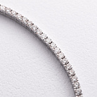 Браслет Теннис в белом золоте с белыми бриллиантами бр3026.1 от ювелирного магазина Оникс - 1