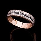 Золотое кольцо с фианитами к02687 от ювелирного магазина Оникс - 2