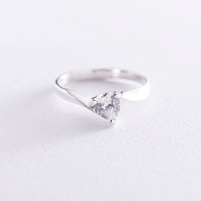 Серебряное помолвочное кольцо 