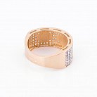 Золотое кольцо с фианитами к05227 от ювелирного магазина Оникс - 1