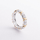 Серебряное кольцо "Rosie" с фианитами 112857 от ювелирного магазина Оникс