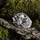 Мужское серебряное кольцо "Викинг" 422 от ювелирного магазина Оникс - 3