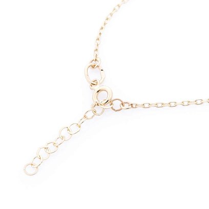 Золотое колье с девочками (фианит) кол01006 №3