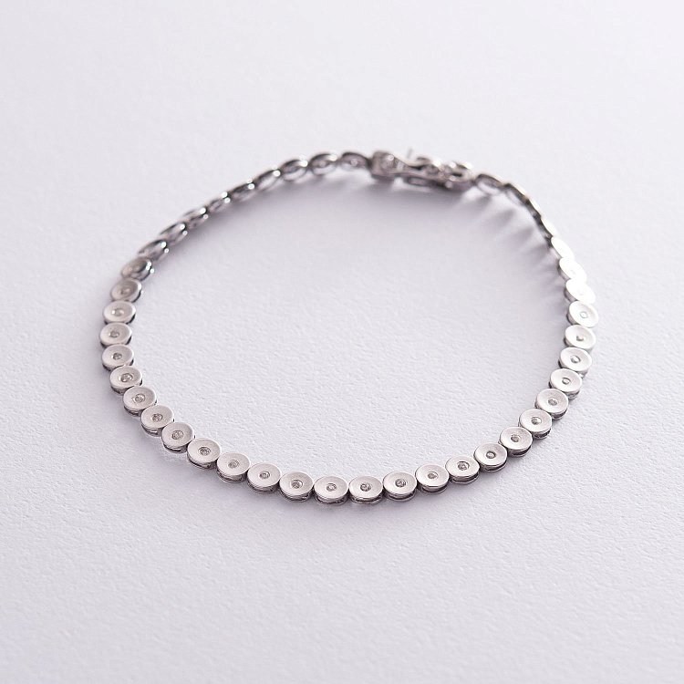 Золотой браслет с бриллиантами брм0154 от ювелирного магазина Оникс