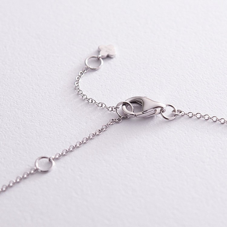 Золоте кольє "Конюшина" з діамантами колб0041lg від ювелірного магазину Онікс - 8