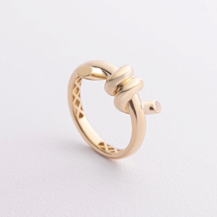 Кольцо "Brigitte" в желтом золоте к08383 от ювелирного магазина Оникс