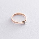 Золотое помолвочное кольцо с бриллиантом кб03044k от ювелирного магазина Оникс