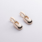 Сережки "Nicoletta" у жовтому золоті с09151 от ювелирного магазина Оникс - 1