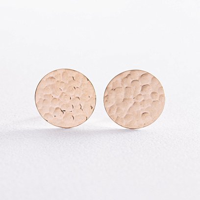 Серьги - пусеты "Теона" в желтом золоте с07803