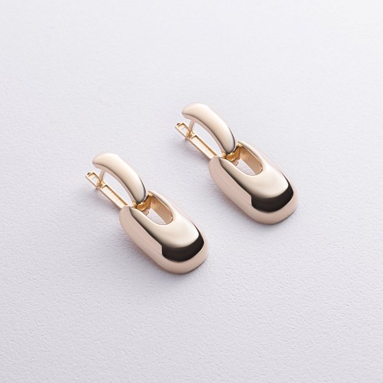 Сережки "Nicoletta" у жовтому золоті с09151 №2