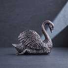 Серебряная паштетница ручной работы "Лебедь" сер00022 от ювелирного магазина Оникс