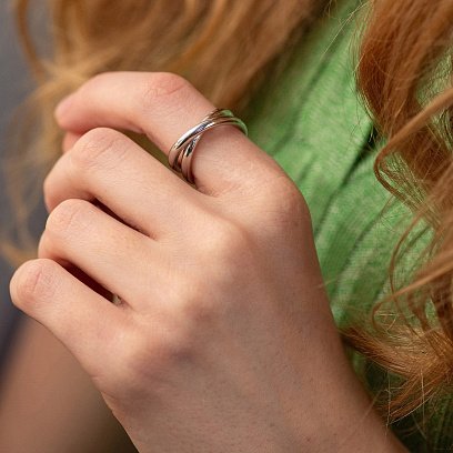 Серебряное кольцо "Cynthia" 7229 №4