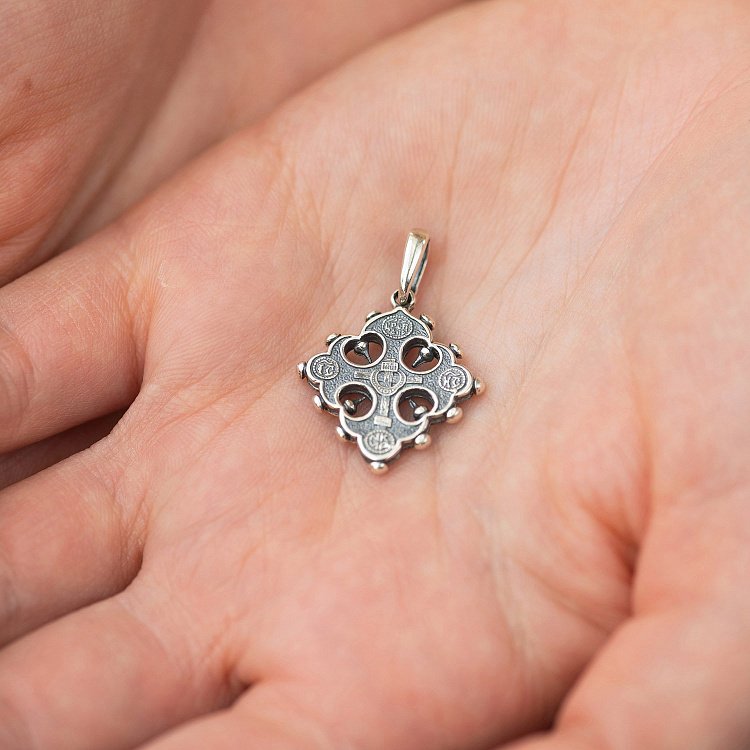 Срібний православний хрест 131722 від ювелірного магазину Онікс - 1