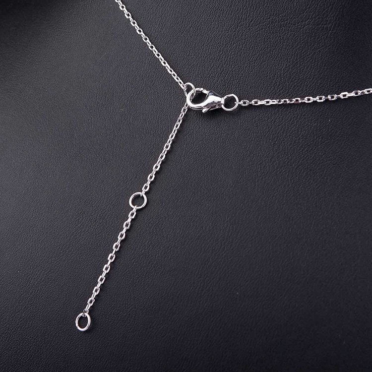 Срібне кольє з фіанітами 18253 від ювелірного магазину Онікс - 2