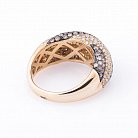 Золотое кольцо с бриллиантами LDR1010-p от ювелирного магазина Оникс - 2