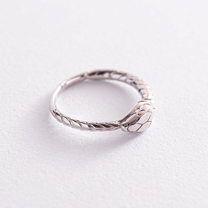 Золотое кольцо "Змей Уроборос" к06905 №4