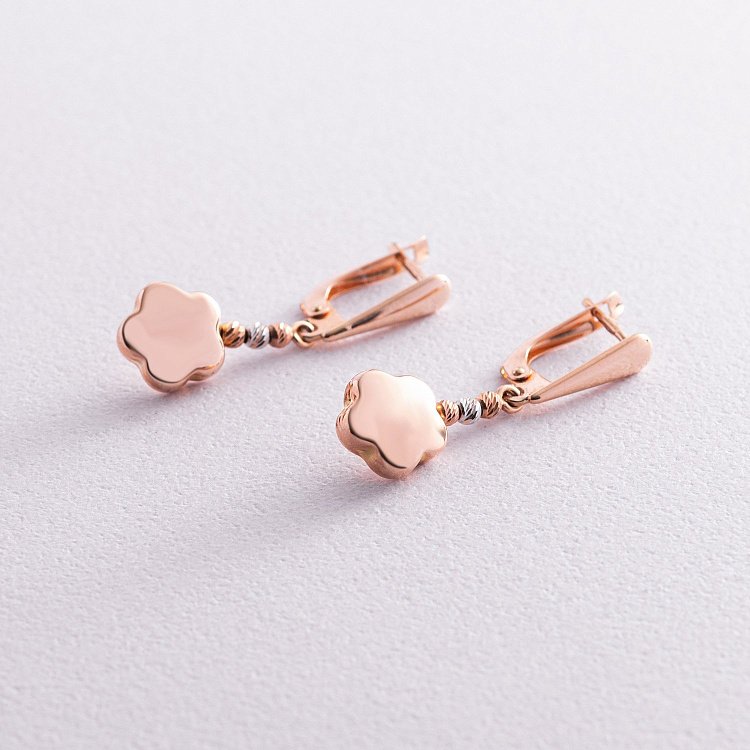 Золоті сережки "Квіточки" с06108 від ювелірного магазину Онікс - 2