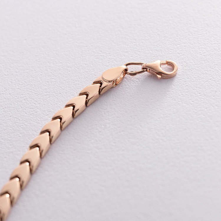 Браслет в червоному золоті б00861 від ювелірного магазину Онікс - 3