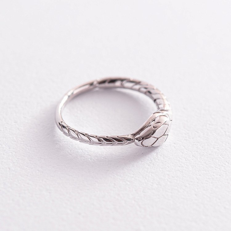 Золотое кольцо "Змей Уроборос" к06905 от ювелирного магазина Оникс - 4