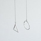 Срібні сережки "Геометрія" 122238 от ювелирного магазина Оникс - 6