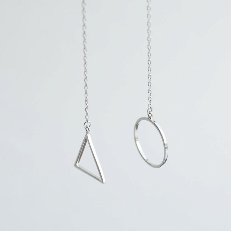 Срібні сережки "Геометрія" 122238 від ювелірного магазину Онікс - 6