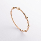 Жесткий браслет "Ecrou" в желтом золоте б05420 от ювелирного магазина Оникс - 1