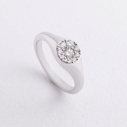 Золота каблучка з ﻿діамантами 244741121