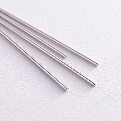 Сережки - протяжки у білому золоті с08016 №3