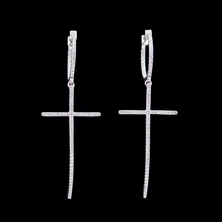 Золоті сережки з діамантами 194836ch від ювелірного магазину Онікс