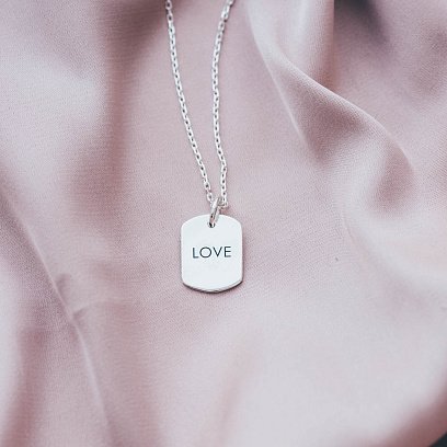 Срібний кулон "LOVE" 133039l №3