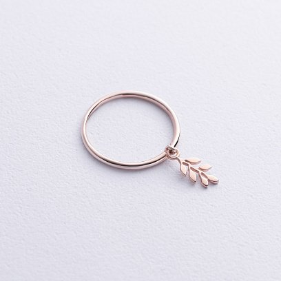 Каблучка "Гілочка" (червоне золото) к08063 №3