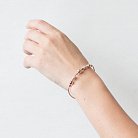 Золотий браслет з фіанітами б02504 от ювелирного магазина Оникс - 3