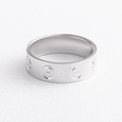 Серебряное кольцо "Love" 112862 №2