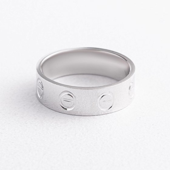 Серебряное кольцо "Love" 112862 №3