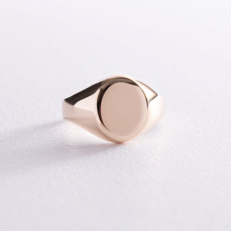 Печатка в желтом золоте (возможна гравировка) к07198 от ювелирного магазина Оникс - 11