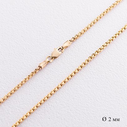 Ланцюжок плетіння Венеція (жовте золото) ц00243
