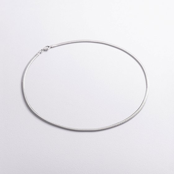 Серебряная цепочка (снейк) 4мм 15230-4