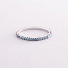 Золотое кольцо с голубыми бриллиантами 226811121 от ювелирного магазина Оникс