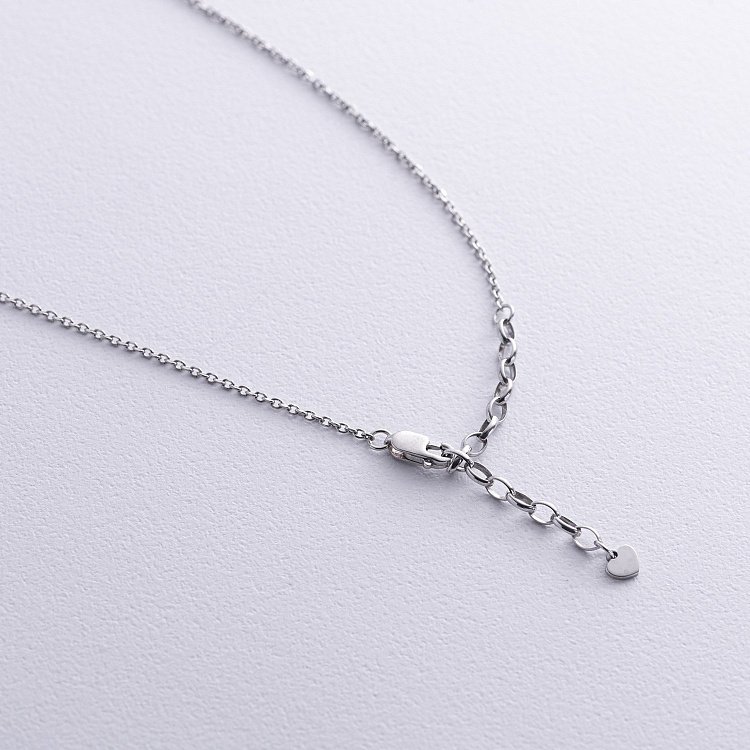 Срібне кольє "Сердечко" з фіанітом 1121 від ювелірного магазину Онікс - 4