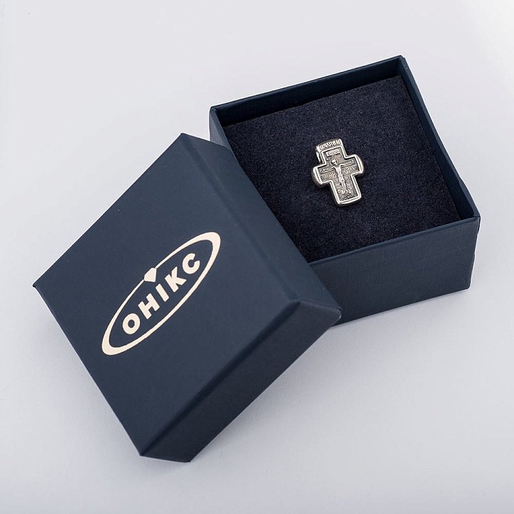 Серебряный крест "Ангел Господень. Иоанн Предтеча" 13359 от ювелирного магазина Оникс - 1