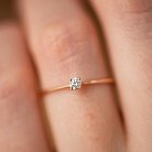 Помолвочное золотое кольцо с бриллиантом 229432421 от ювелирного магазина Оникс - 4